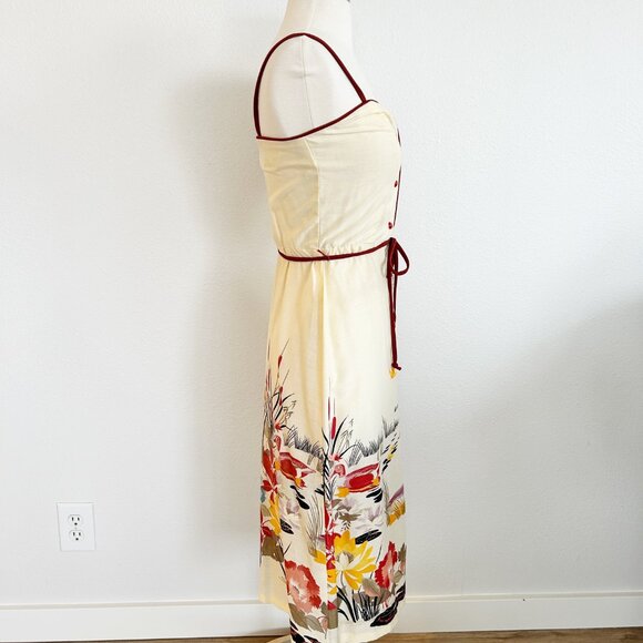 Vtg Midi Duck Dress - Picture 12 of 16